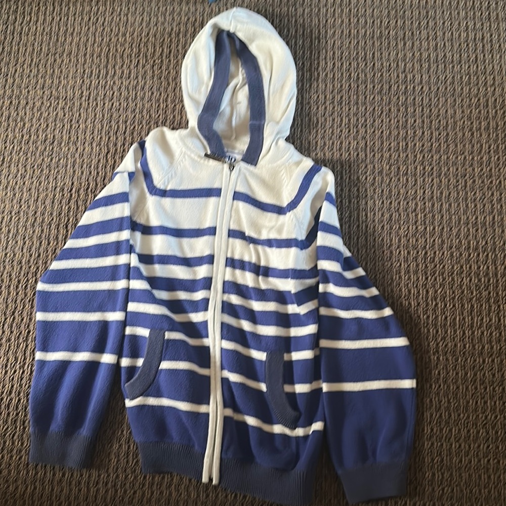 Blue and White Jacadi Jacket